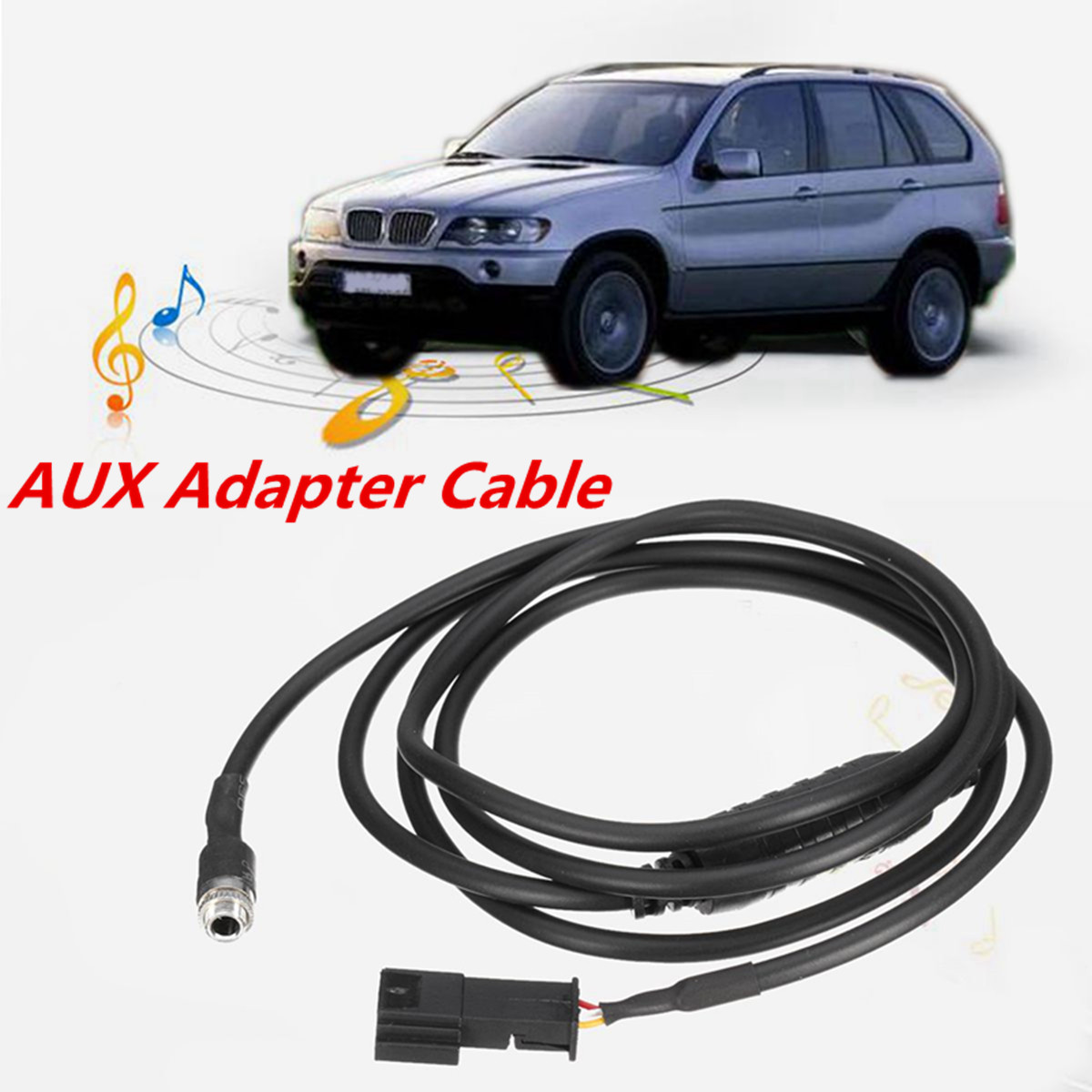 AUX-Auxiliary-Audio-Input-Adapter-Cable-Wire-Phone-MP3-For-BMW-E39-E46-E53-X5-1239365