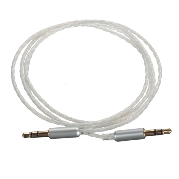 Car-AUX-Stereo-Male-to-Male-Audio-Upgrade-PTFE-Teflon-Silver-Plated-Cable-3-Pole-35mm-1M-997213