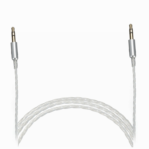 Car-AUX-Stereo-Male-to-Male-Audio-Upgrade-PTFE-Teflon-Silver-Plated-Cable-3-Pole-35mm-1M-997213