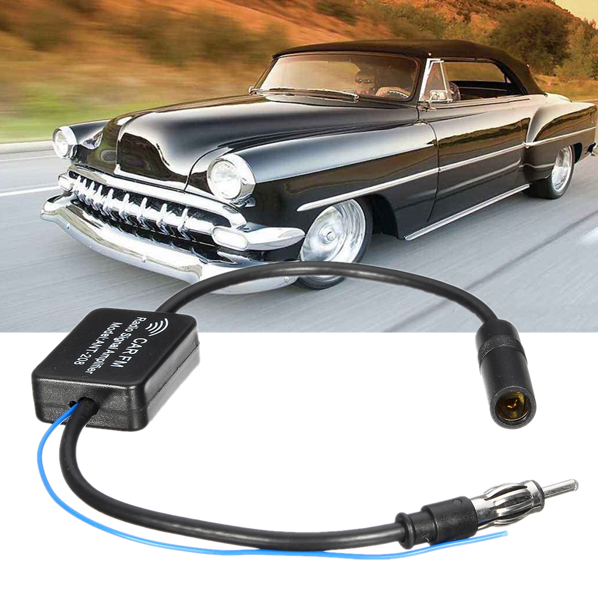 Car-Antenna-Aerial-Radio-Vehicle-AM-FM-Signal-Booster-Amplifier-Amp-MA799-1222861