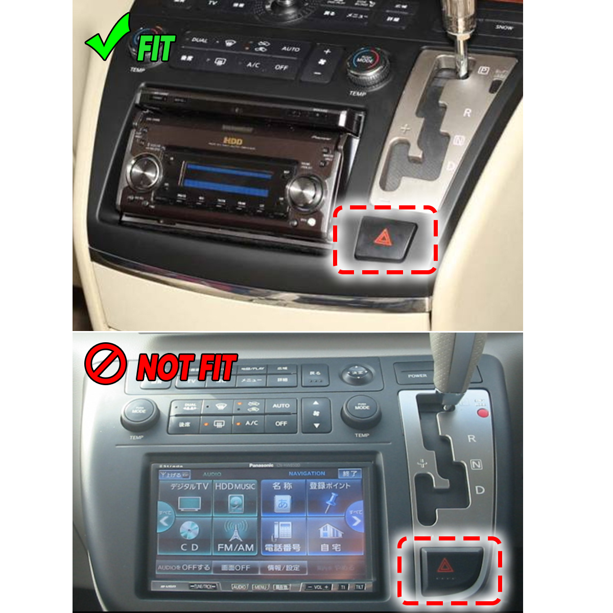 Car-CD-Radio-Facia-Dash-Panel-Fascia-Plate-Kit-For-Nissan-Elgrand-E51-2002-2010-1639554