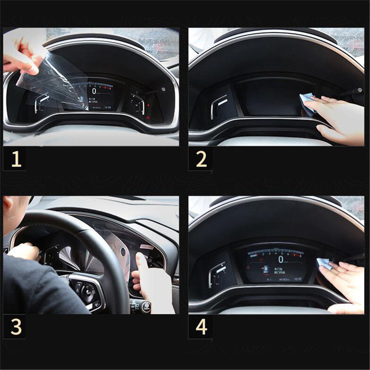 Car-Dashboard-Screen-Protector-Clear-Center-Touch-HD-Film-for-Honda-CRV-2017-18-1286618