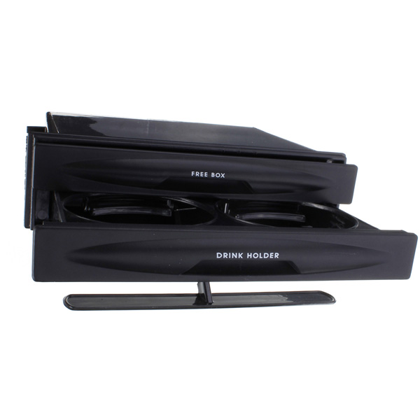 Car-Plastic-Double-Din-Radio-Pocket-Drink-Cup-HolderStorage-Box-949002