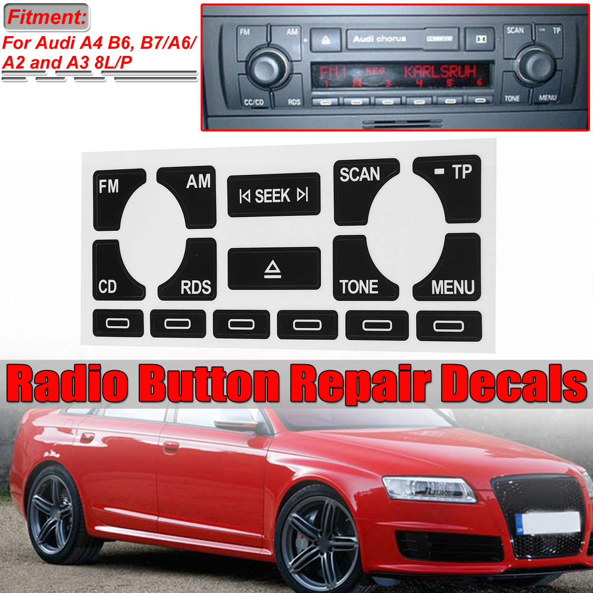Car-Radio-Stereo-Worn-Peeling-Button-Repair-Decals-Stickers-For-Audi-A4-B6-B7-A6-A2-A3-8LP-1664112
