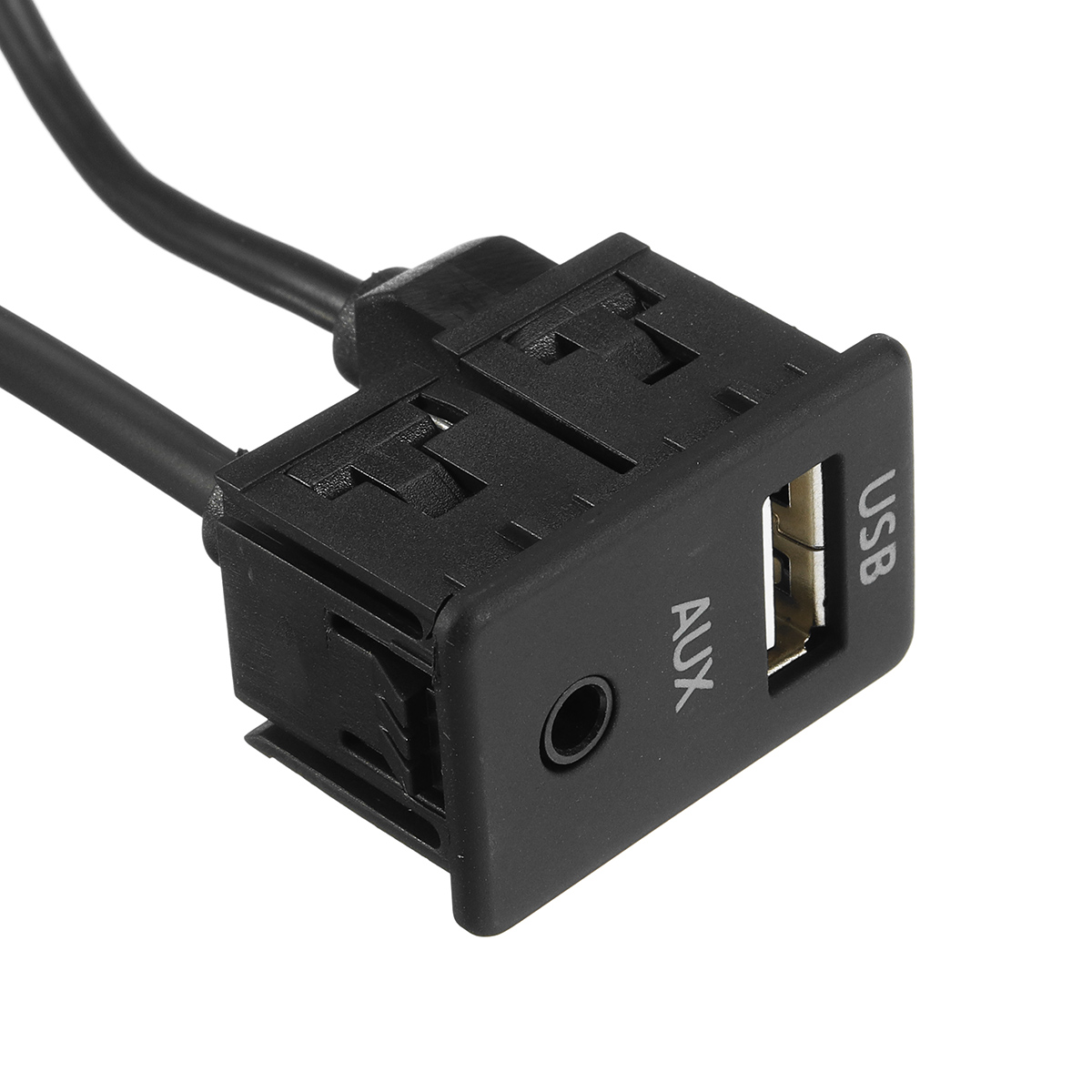 Car-Stereo-35mm-AUX-Socket-Cable-Female-To-2-RCA-Male-Car-Boat-Mot-Flush-Mount-USB-1559469