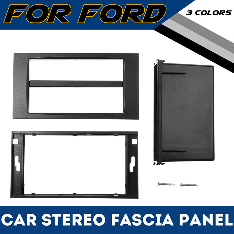 Car-Stereo-Radio-Facia-Plate-Panel-with-Single-1-DIN-Pocket-for-Ford-1623639