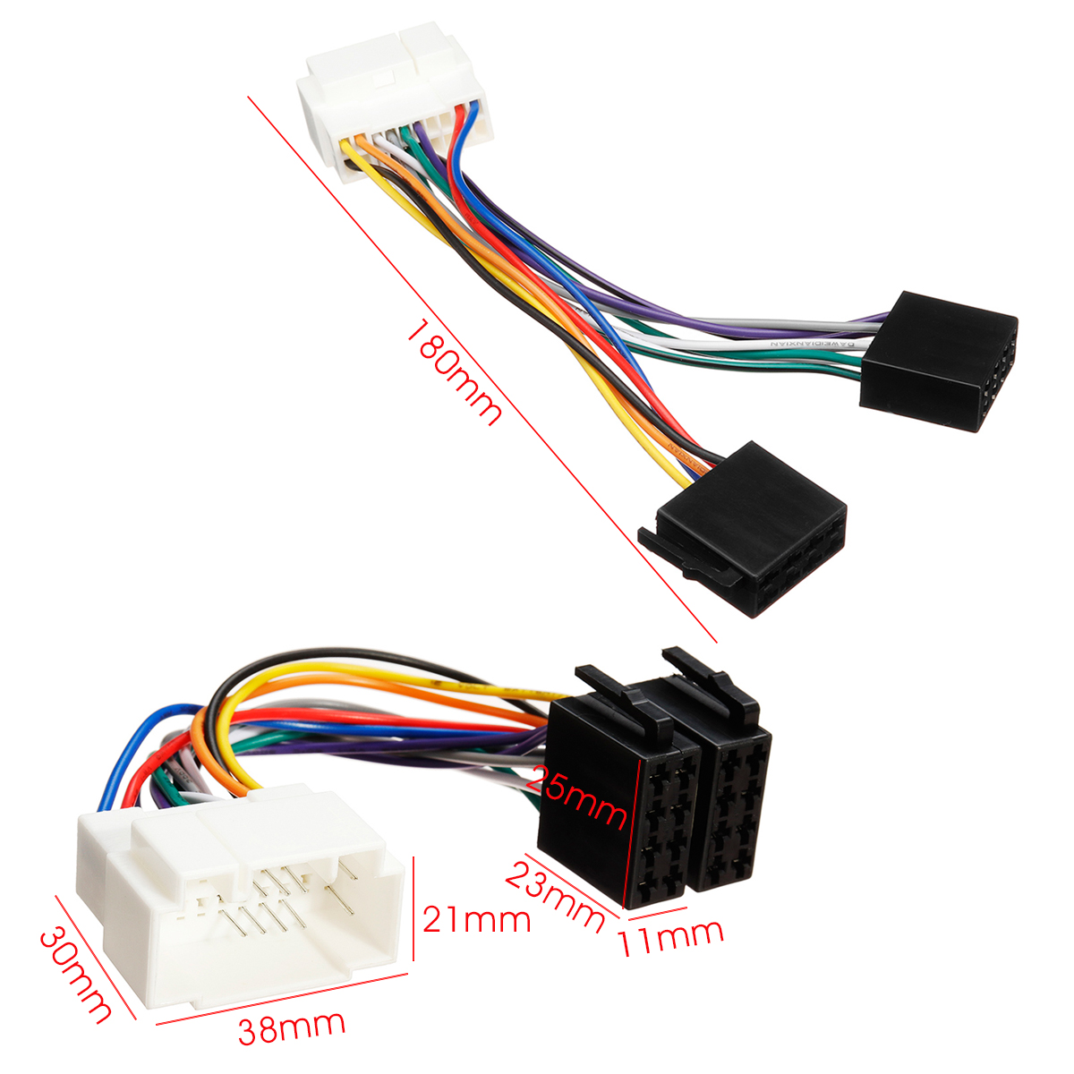 Car-Stereo-Radio-ISO-Wiring-Harness-13Pin-Plug-Lead-Wire-Loom-Connector-Adaptor-For-Honda-1712059