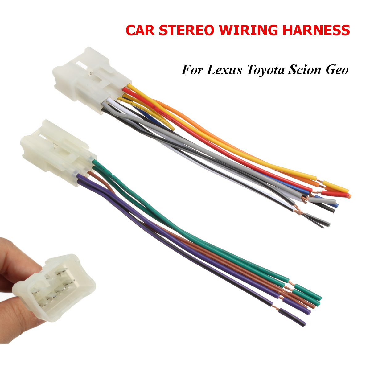 Car-Stereo-Radio-Player-Wiring-Harness-DVD-Adapter-Plug-for-Toyota-Lexu-Scion-1191773