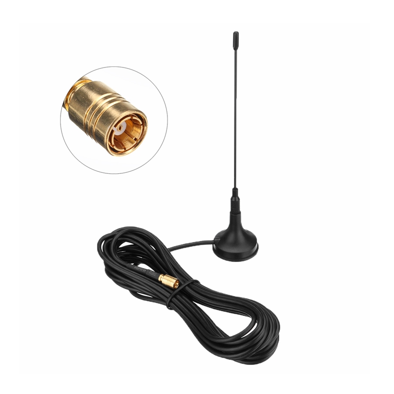 DAB-Aerial-Antenna-for-Car-Radio-with-SMB-Plug--Magnetic-Mount--4-Meter-Cable-1287764
