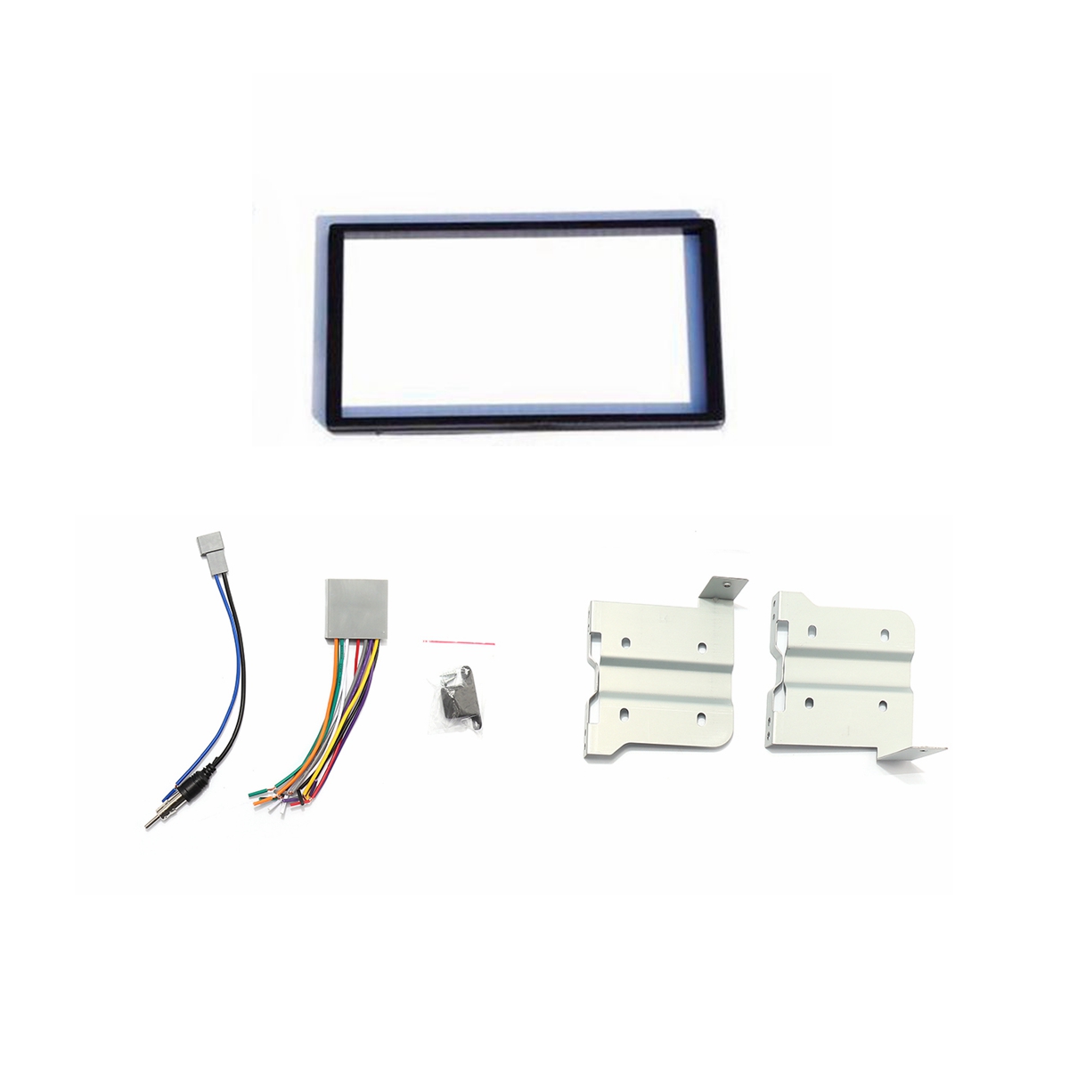Double-2-Din-Car-Stereo-Radio-Panel-Dash-Frame-Kit-with-Wiring-Harness-For-Honda-Civic-2006-2011-1622229
