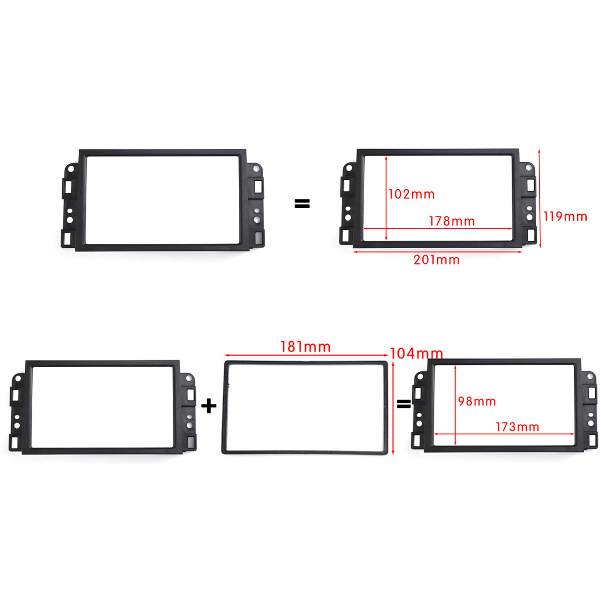 Double-Din-Car-Radio-Fascias-Dash-Sail-Stereo-Panel-Trim-Frame-For-Chevrolet-1631273