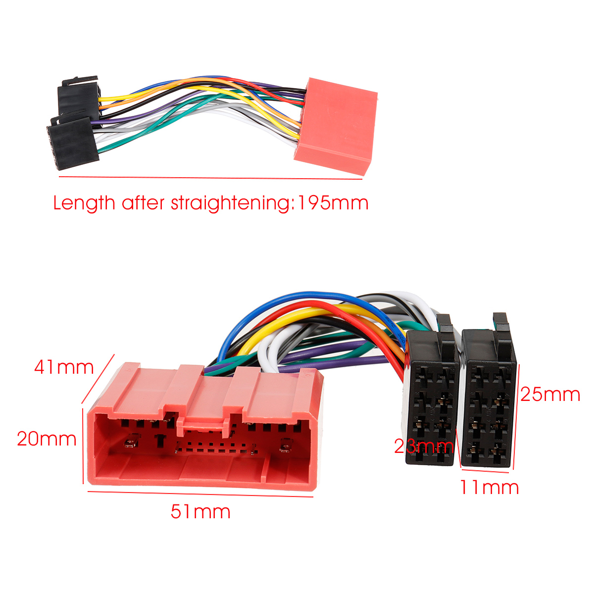 ISO-Car-Stereo-Radio-Wiring-Harness-Loom-Adaptor-Connector-Cable-For-Mazda-Ford-1639560