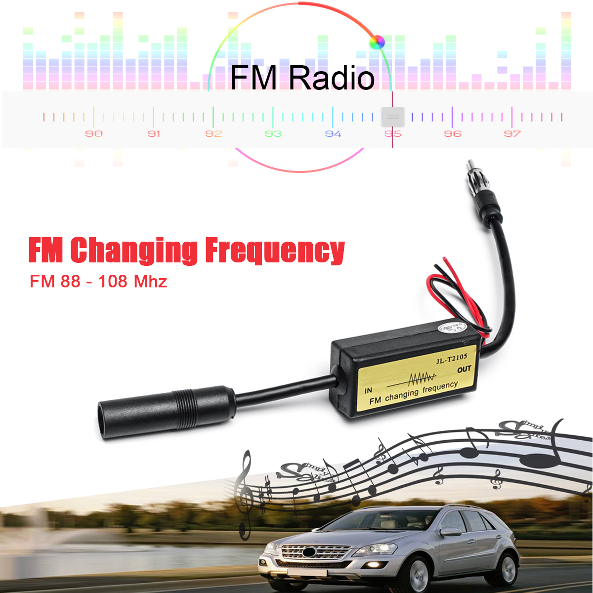 JL-T2105-Car-Radio-CD-Player-FM-Band-Frequency-Antenna-Expander-Converter-Down-frequency-For-SONYKEN-1639914
