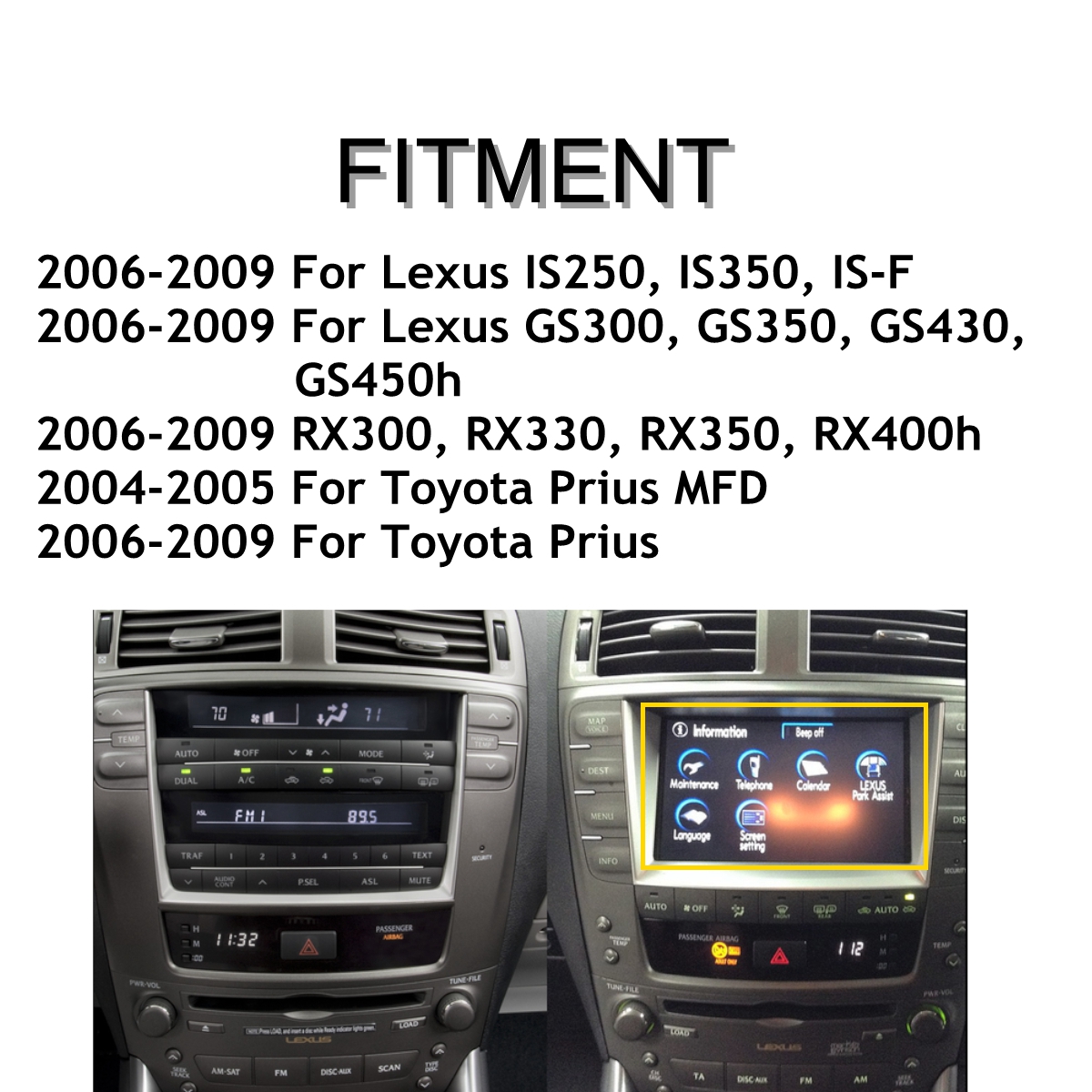 Navigation-LCD-Display-Touch-Screen-Glass-Digitizer-MFD-For-Lexus-IS-GS-R-Toyota-Prius-MDF-1632602
