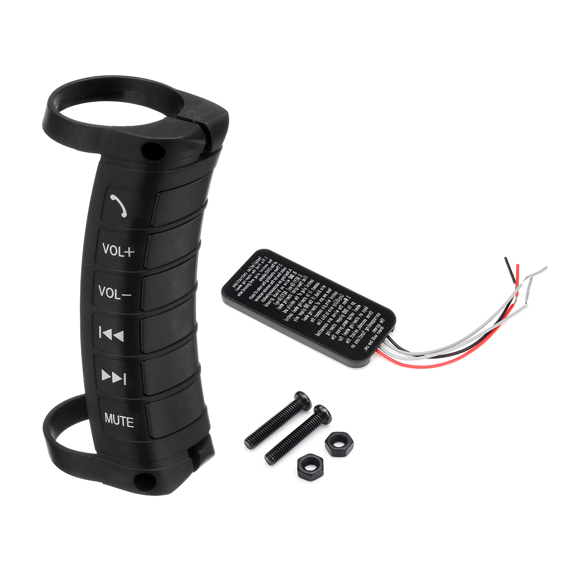 Universal-Black-Wireless-Car-Steering-Wheel-Button-Remote-Control-For-Stereo-DVD-GPS-1564953