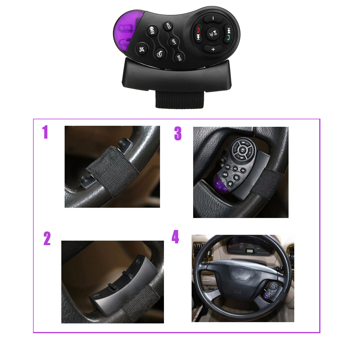 Universal-Wireless-Car-Steering-Wheel-Button-Infrared-sensor-Remote-Control-For-Stereo-Music-DVD-1647575