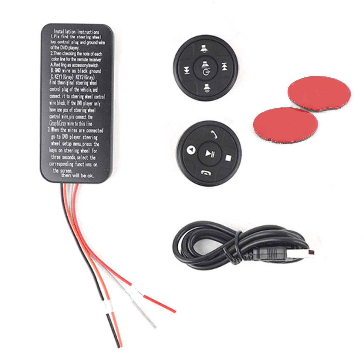 Universal-Wireless-Car-Steering-Wheel-Button-bluetooth-Remote-Control-For-Stereo-DVD-GPS-With-Night--1564849