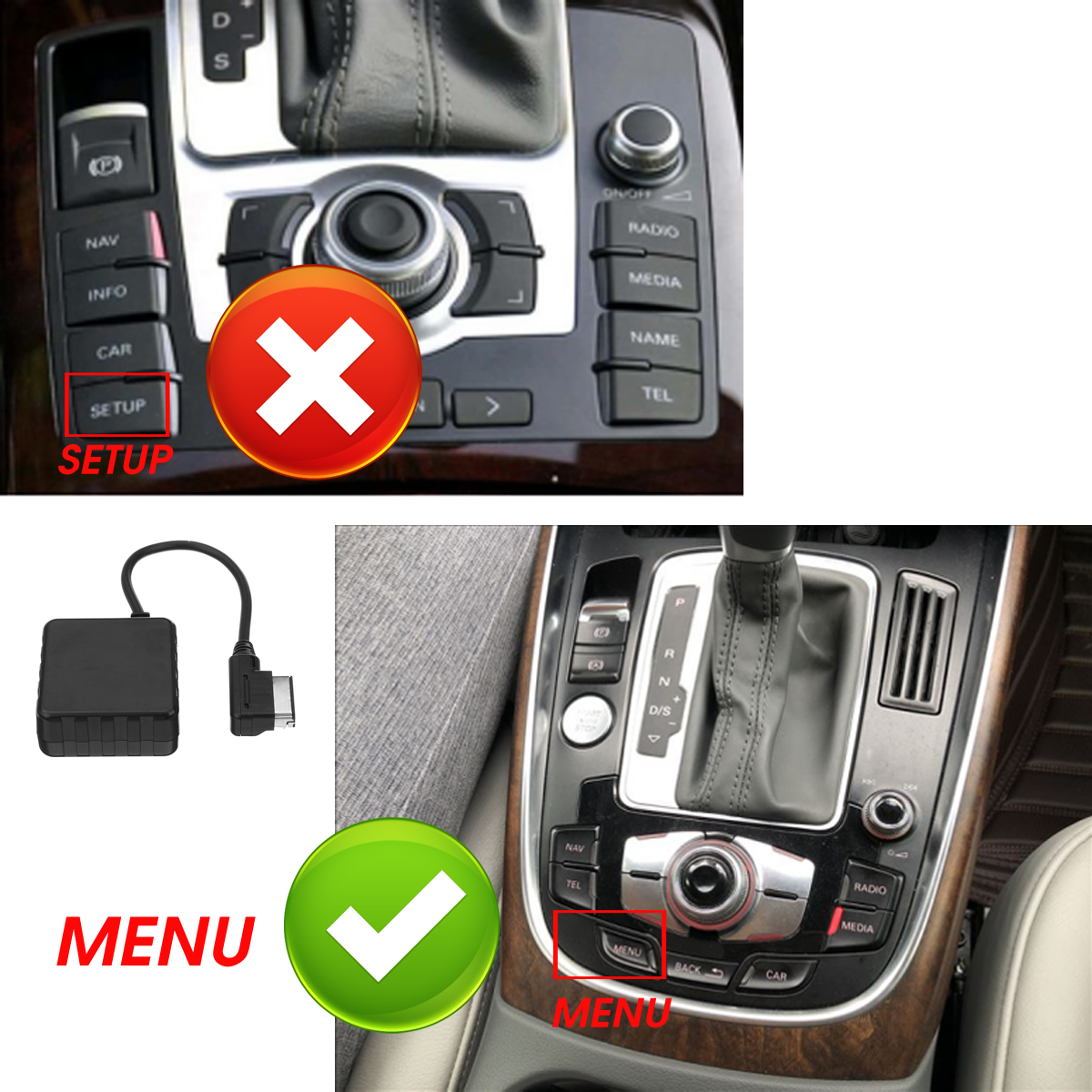bluetooth-AMI-Module-AUX-Input-Audio-Cable-Adapter-For-Audi-Q5-A5-A7-R7-S5-Q7-A6L-A8L-A4L-MMI-3G-1688359