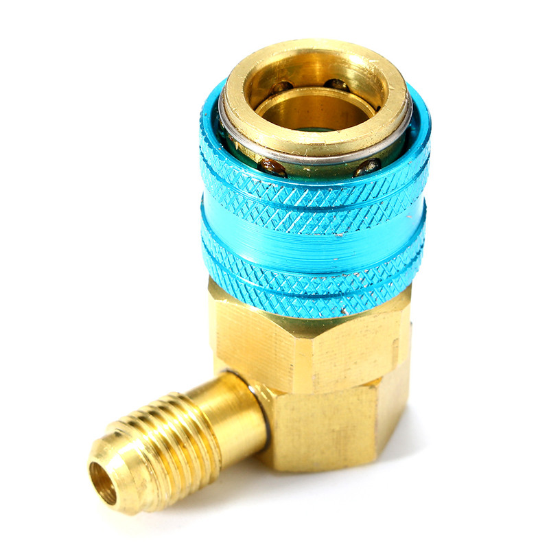 Auto-AC-System-R134a-Quick-Connect-Adapter-Couplers-Low-High-Set-HVAC-1373497