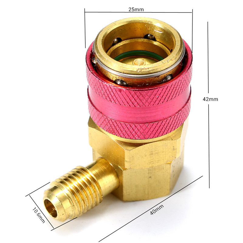 Auto-AC-System-R134a-Quick-Connect-Adapter-Couplers-Low-High-Set-HVAC-1373497