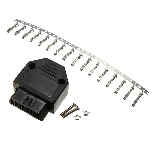 Universal-16-Pin-OBD2-Diagnostic-Tool-Female-Connector-Plug-Black-Case-Shell-1625574