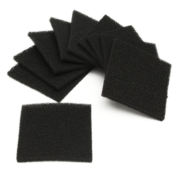 10pcs-28PPI-Black-Square-Activated-Carbon-Foam-Sponge-Air-Filter-Pads-Set-for-Smoke-Absorber-1113642