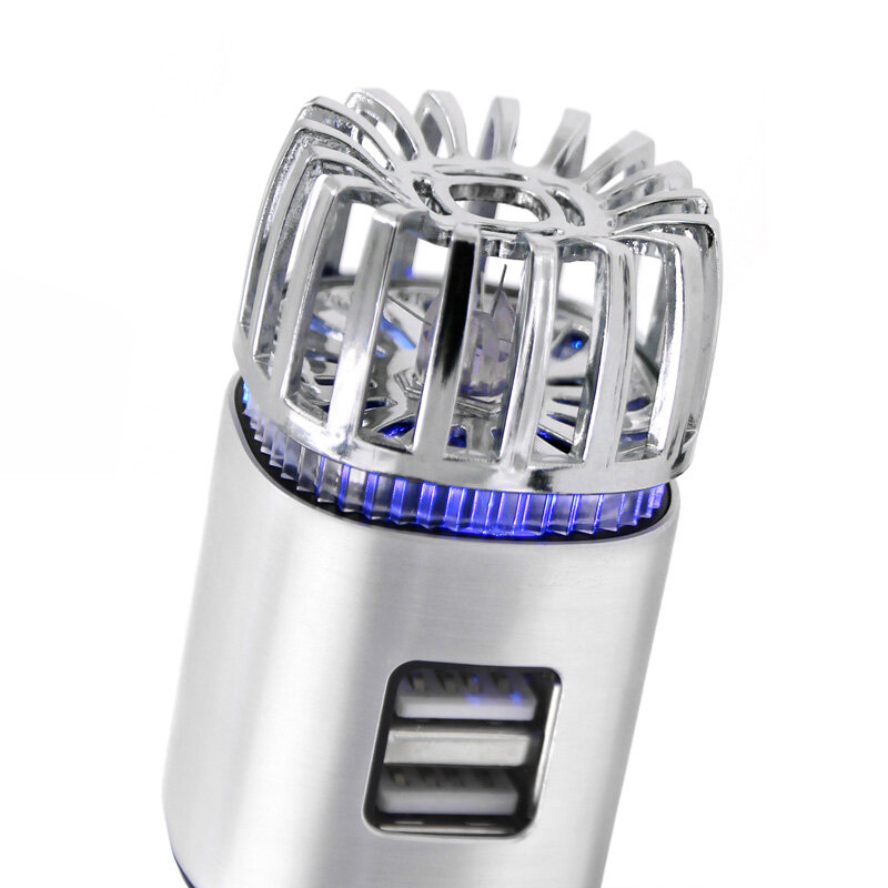 2 in 1 Car Dual USB Fresh Air Ionic Purifier Oxygen Bar Ozone Ionizer Smoke Generator 12451432463_1230238949