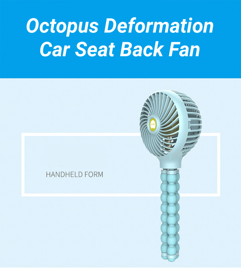 8W-2200mAh-Octopus-Deformation-Car-Seat-Back-Dashboard-Fan-Round-Type-Protable-1312579