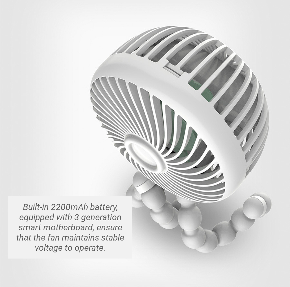 8W-2200mAh-Octopus-Deformation-Car-Seat-Back-Dashboard-Fan-Round-Type-Protable-1312579
