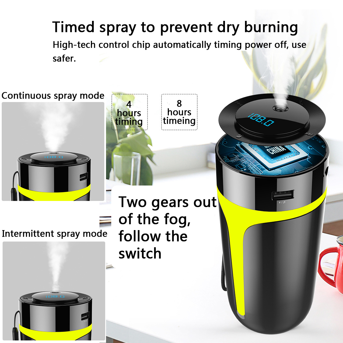 Car-Hand-Free-FM-bluetooth-50-Receiver-MP3-Player-Originality-Multi-Function-Spray-Humidifier-USB-Ch-1529581