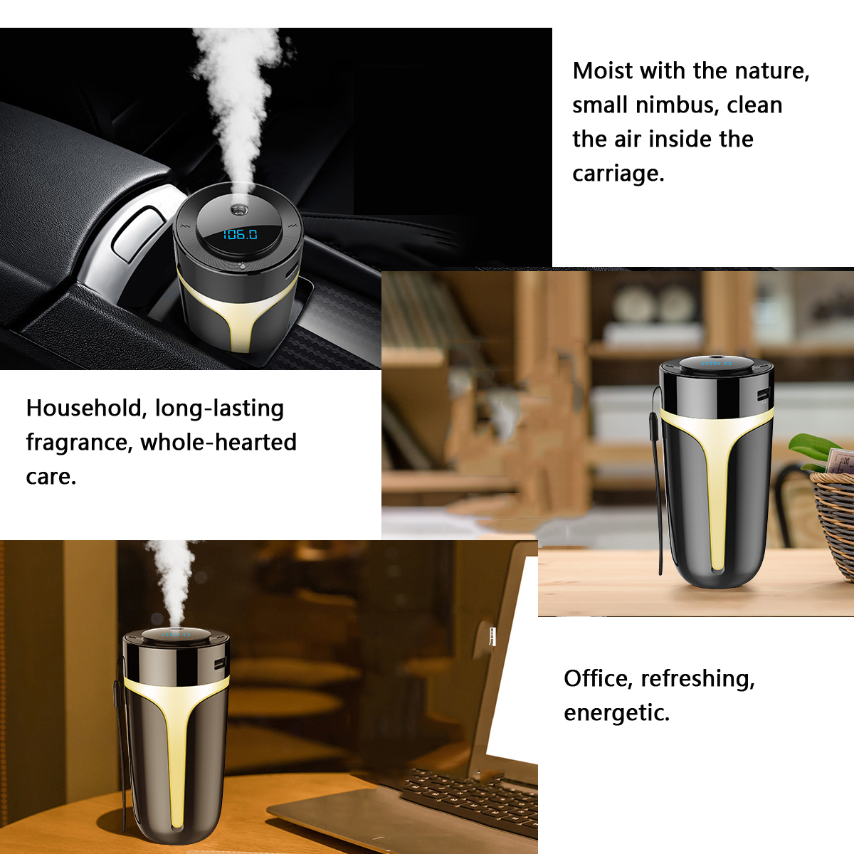 Car-Hand-Free-FM-bluetooth-50-Receiver-MP3-Player-Originality-Multi-Function-Spray-Humidifier-USB-Ch-1529581