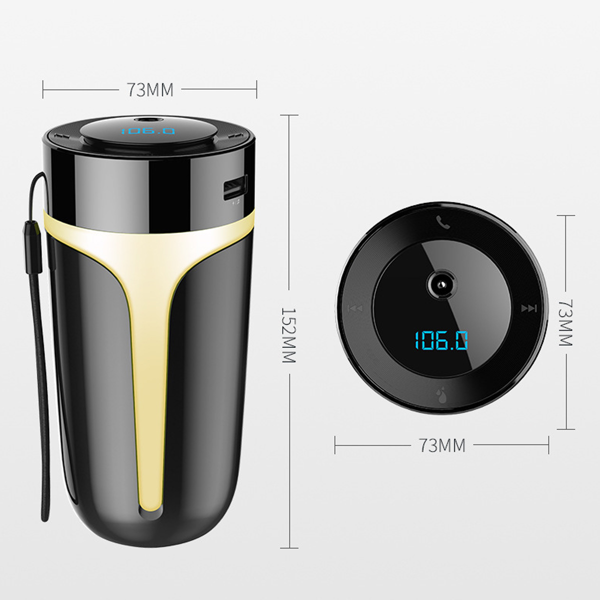 Car-Hand-Free-FM-bluetooth-50-Receiver-MP3-Player-Originality-Multi-Function-Spray-Humidifier-USB-Ch-1529581