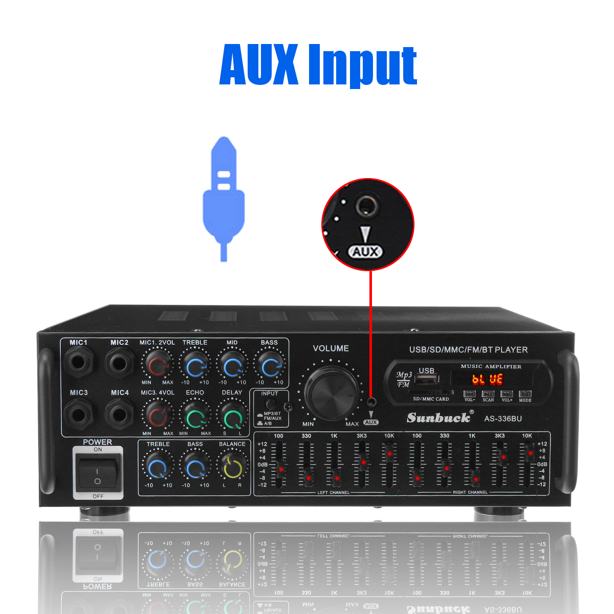 12V-2000W-4-Way-Microphone-Input-Amplifier-Audio-Stereo-Digital-Radio-USB-SD-AMP-FM-DVD-Remote-Contr-1811161