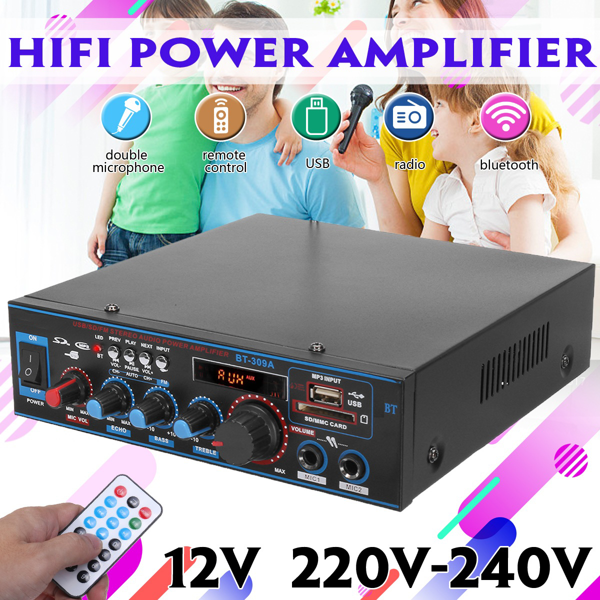 12V-Digital-HIFI-bluetooth-Stereo-Audio-Amplifier-SD-FM-Mic-Car-Home-Remote-Control-1631269