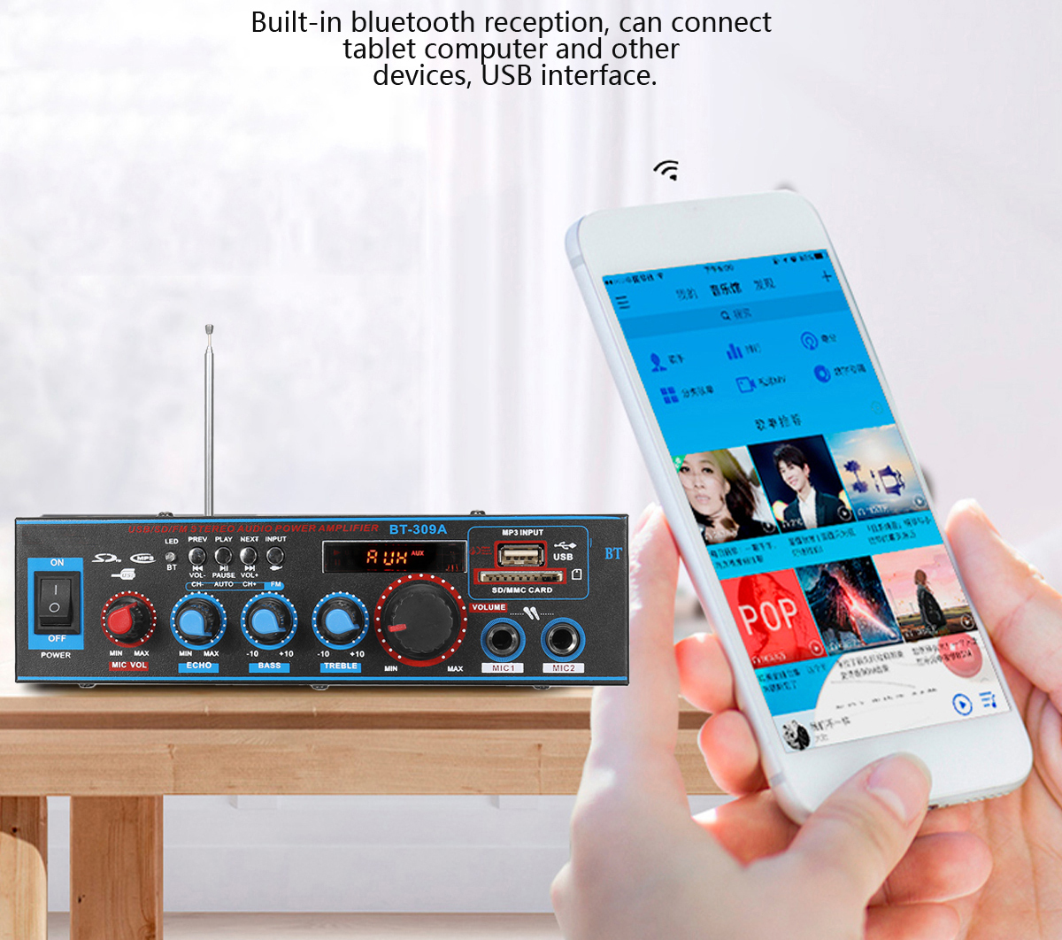 12V-Digital-HIFI-bluetooth-Stereo-Audio-Amplifier-SD-FM-Mic-Car-Home-Remote-Control-1631269