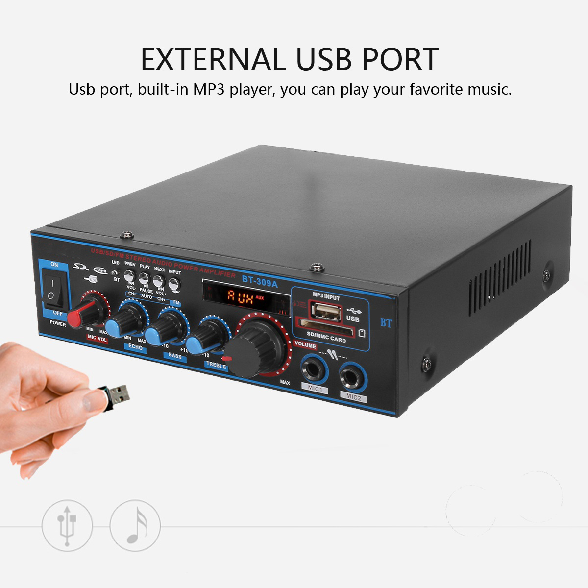 12V-Digital-HIFI-bluetooth-Stereo-Audio-Amplifier-SD-FM-Mic-Car-Home-Remote-Control-1631269