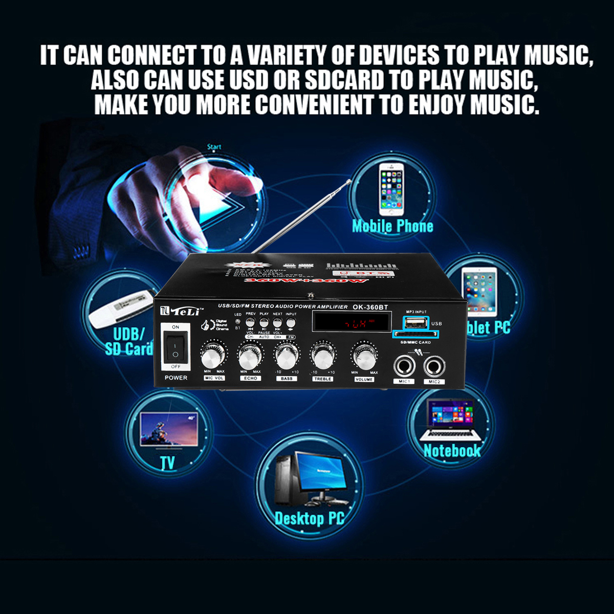 BT-360-720W-bluetooth-Car-Home-Amplifier-Stereo-Audio-Digital-FM-MP3-Support-SD-Card-MIC-USB-with-Re-1625048