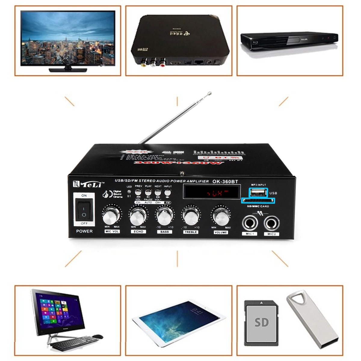 BT-360-720W-bluetooth-Car-Home-Amplifier-Stereo-Audio-Digital-FM-MP3-Support-SD-Card-MIC-USB-with-Re-1625048