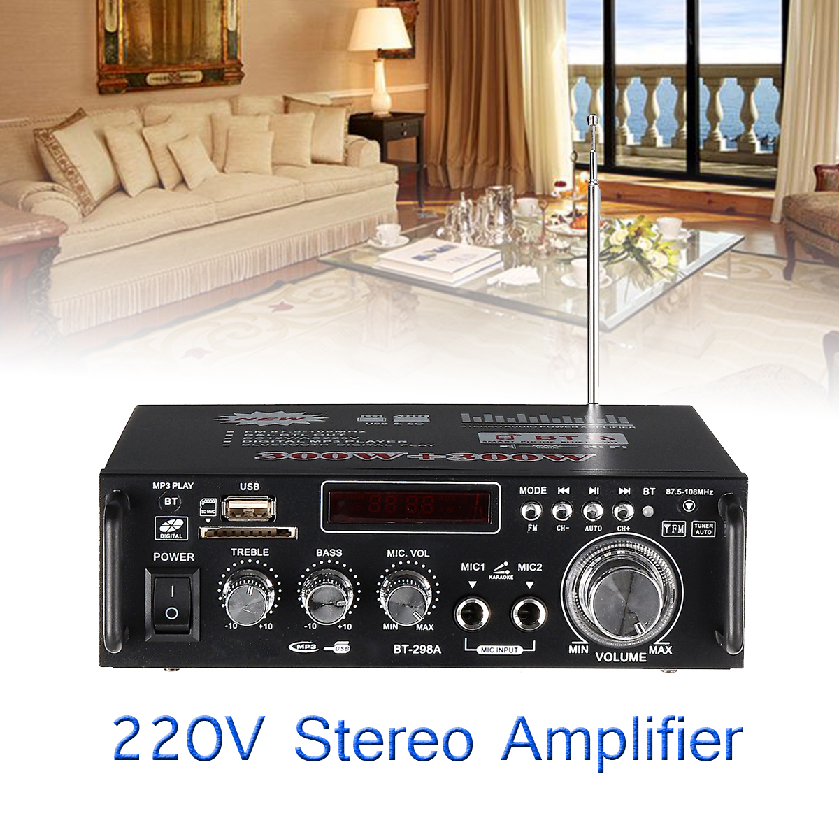 HIFI-220V-12V-CH20-Home-Car-Amplifier-bluetooth-Signal-to-Noise-Ratio-90BP-With-Remote-Control-1336819