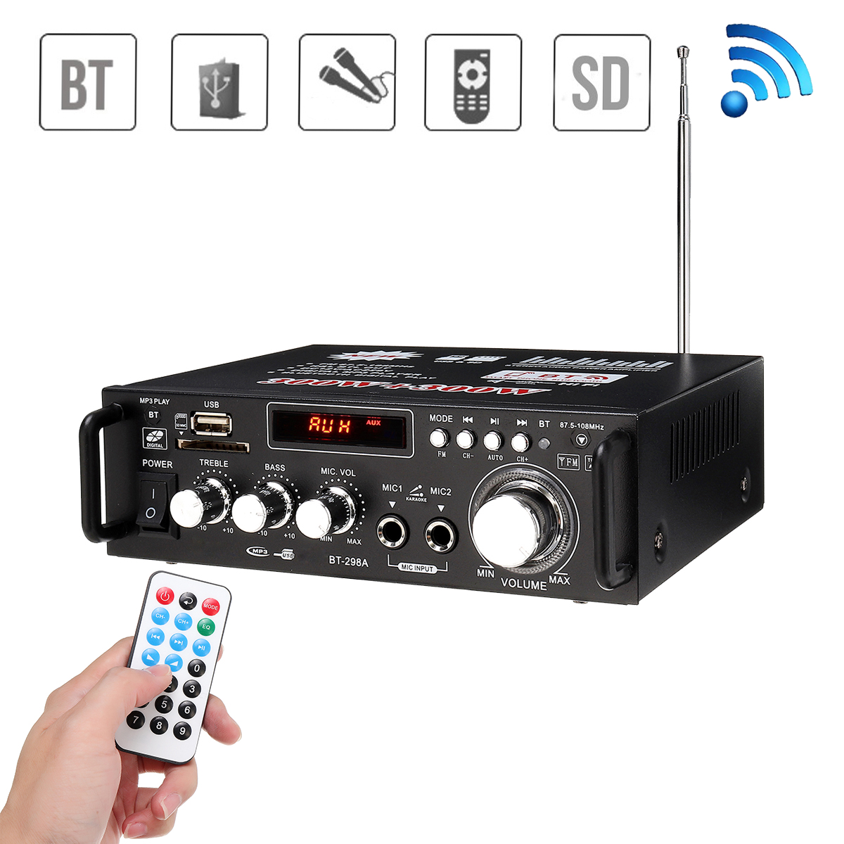 HIFI-220V-12V-CH20-Home-Car-Amplifier-bluetooth-Signal-to-Noise-Ratio-90BP-With-Remote-Control-1336819