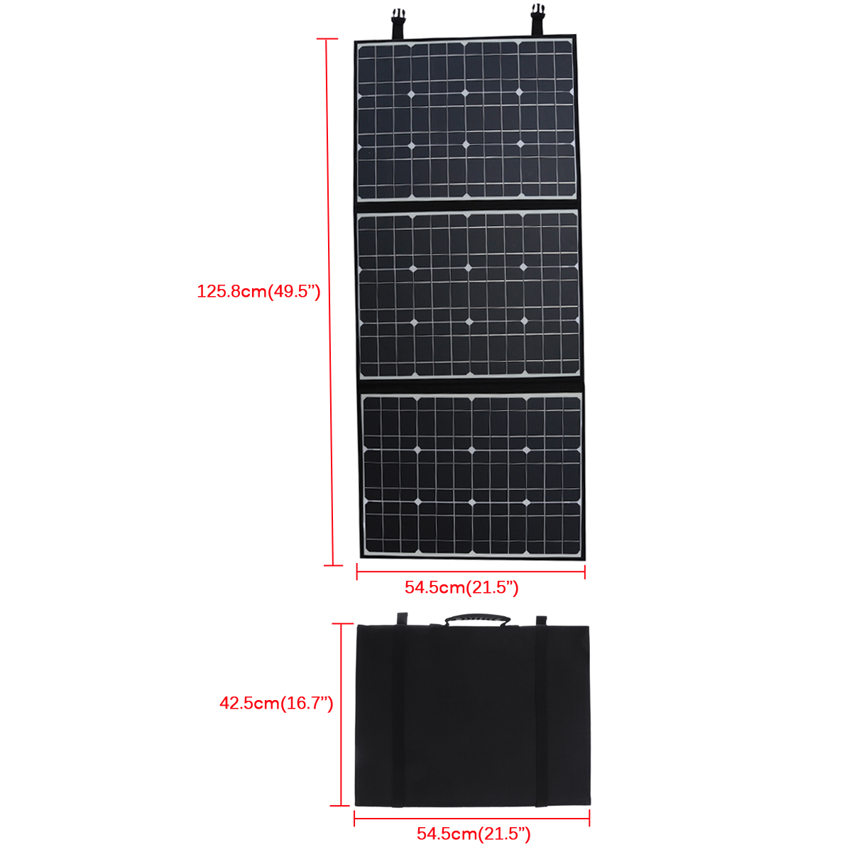 150W-Solar-Panel-Charger-Solar-Battery-Charger-Folding-Bag-Monocrystalline-Solar-Waterproof-For-Camp-1773959