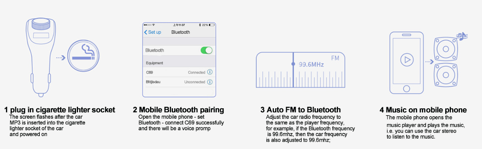 12-24V-Three-USB-Car-Charger-Music-MP3-Player-bluetooth-50-Handsfree-QC-30-Fast-Charging-For-Car-Tru-1796242