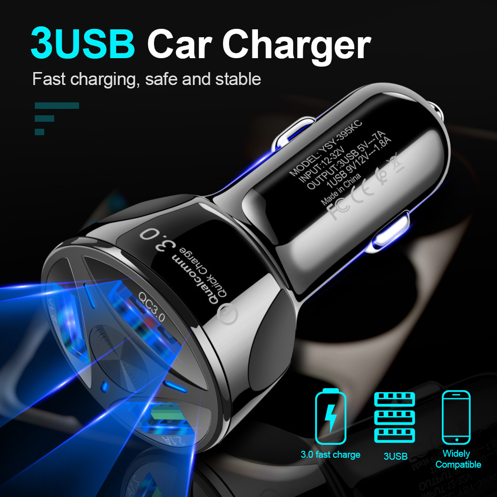 3-Port-USB-Car-Charger-Stable-Charging-Intelligent-Shunt-Speed-Up-60-12-32V-1577414