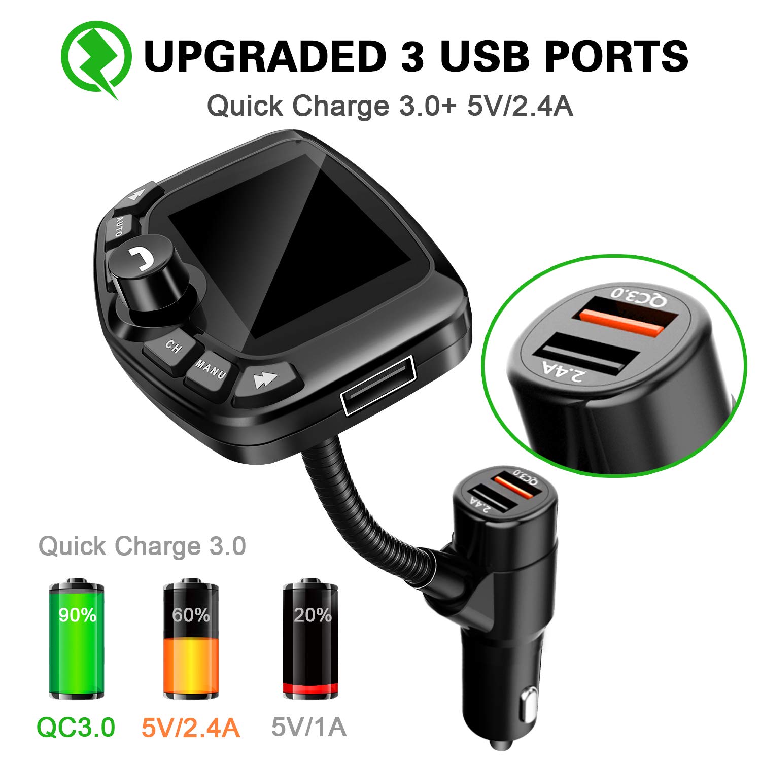 Auto-Scan-bluetooth-TFT-Color-Display-Car-MP3-FM-QC30-Charger-1593691