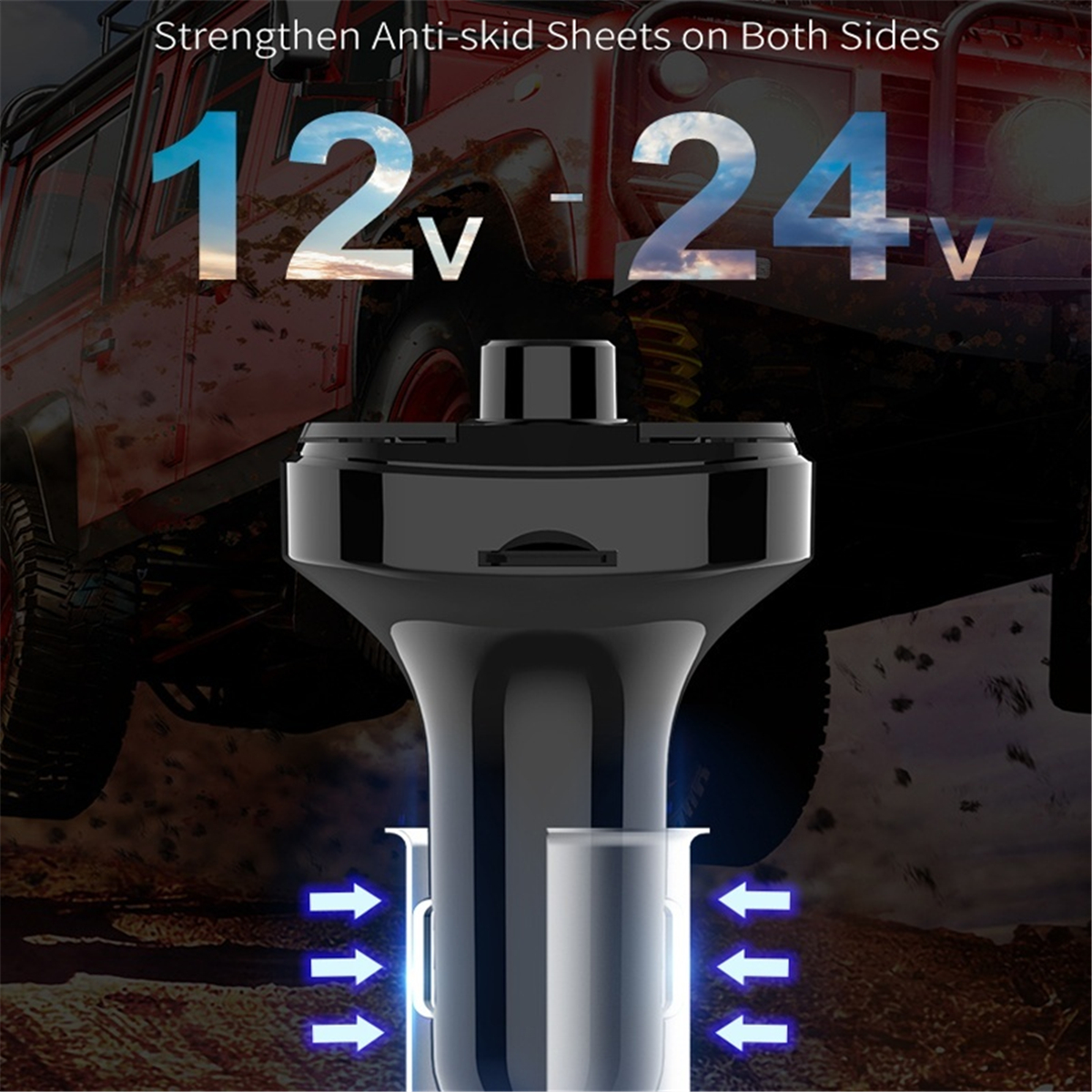 BT29-Bluetooth-50-Car-Kit-Wireless-FM-Transmitter-Dual-USB-Fast-Charger-Audio-Mp3-Player-With-TF-Slo-1586370