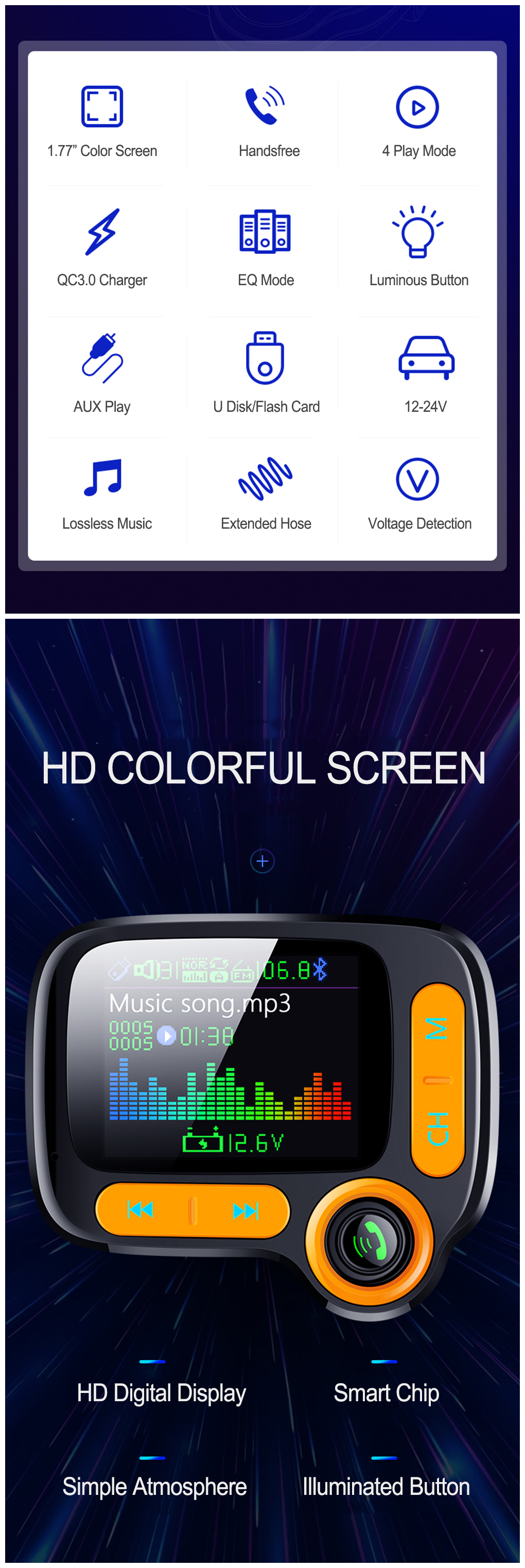 C86-QC30-Quick-Charger-Surpport-64GB-USB-MP3-Player-Car-Kit-Handsfree-bluetooth-FM-Transmitter-TF-AU-1579546