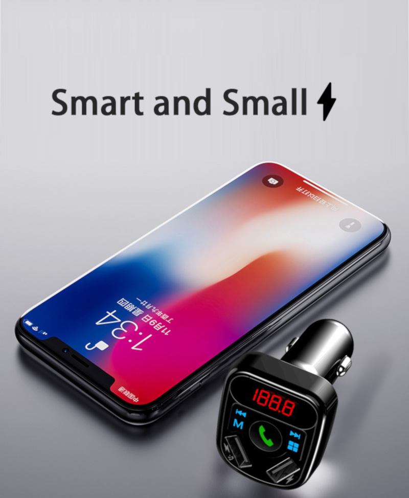 Car-Charger-Bluetooth-Audio-Receiver-LCD-Display-MP3-Dual-load-USB-Multi-function-Player-1524574