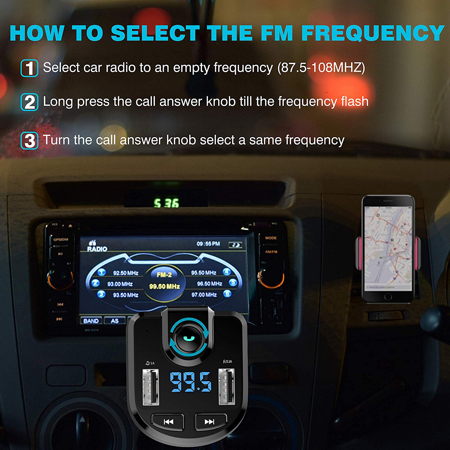 Car-MP3-Player-bluetooth-Hands-free-Double-USB-31A-Fast-Charging-LED-Screen-1642190