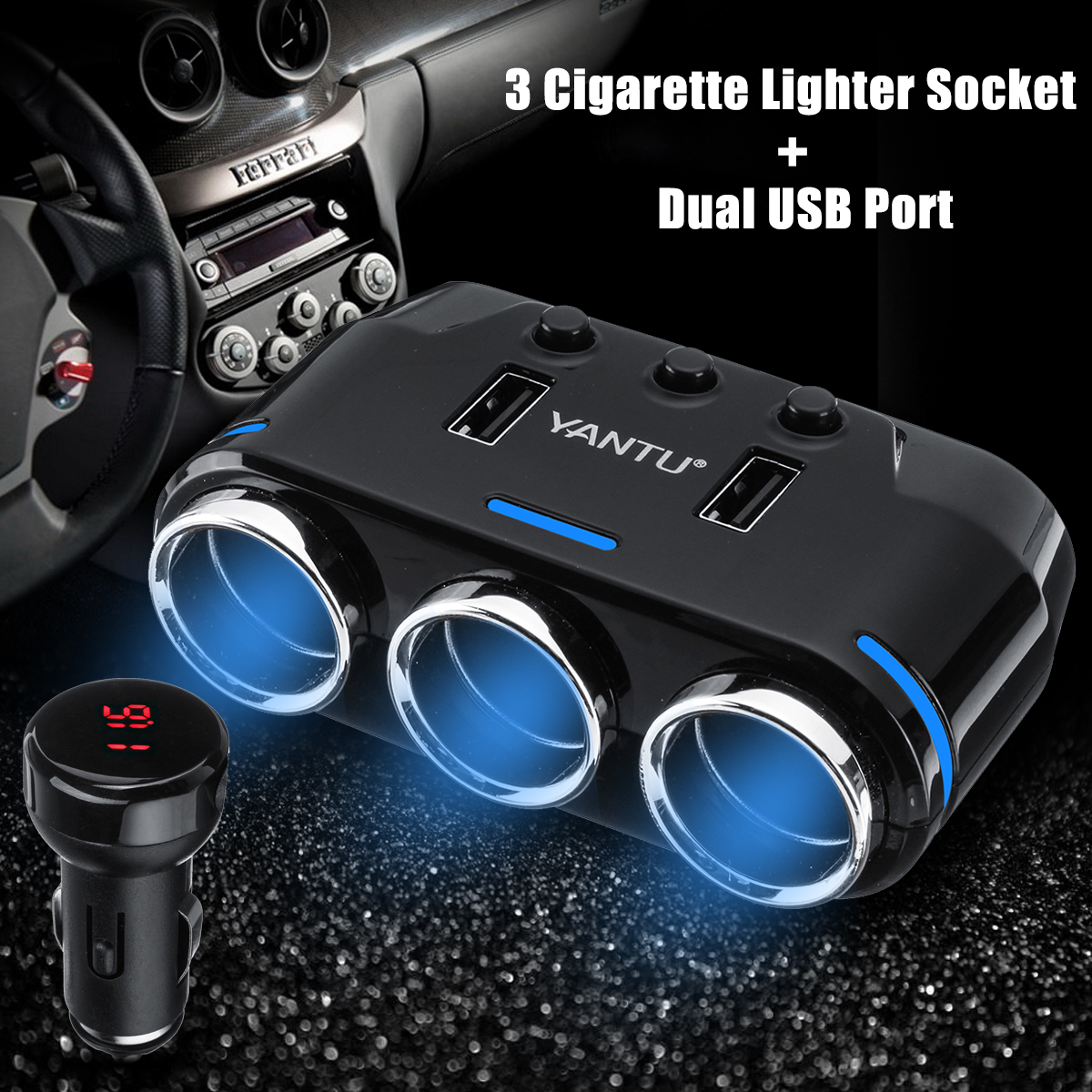 Dual-USB-Port-3Way-Auto-Car-Charger-Cigarette-Lighter-Socket-DC-12V-Plug-Adapter-1272064
