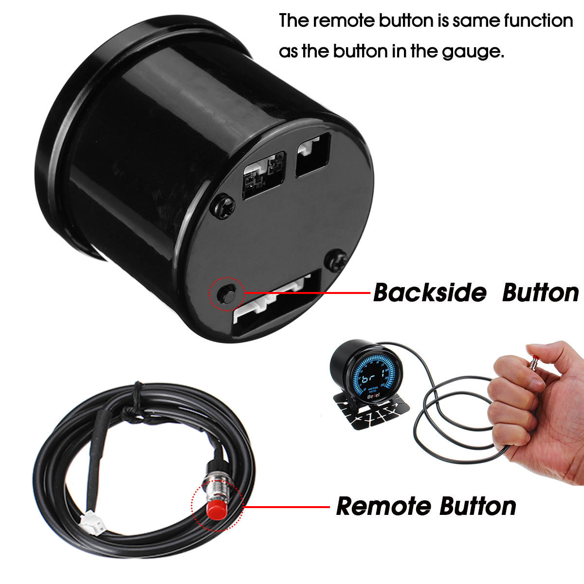 EVO-2quot-52mm-Exhaust-Gas-Temp-Temperature-Gauge-Meter-Digital-LED-Display-wSensor-1612115